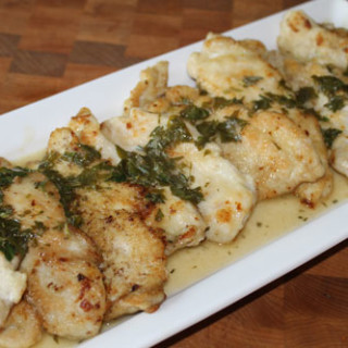 Chicken Cutlets with Herbed Butter Sauce 