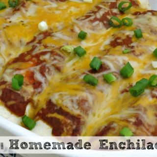 Chicken Enchilada Recipe with Homemade Enchilada Sauce