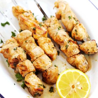 Chicken Kebabs with Aioli