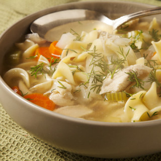 Chicken Noodle Soupwith Dill and Fennel