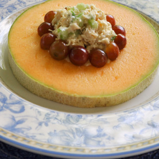 Chicken Salad in Cantaloupe