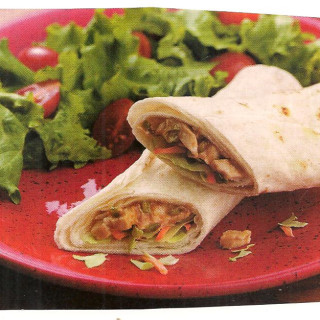 Chicken Satay Wraps
