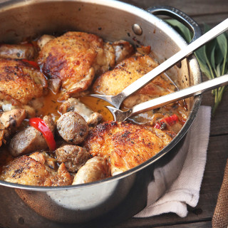 Chicken Scarpariello (Braised Chicken With Sausage and Peppers) Recipe