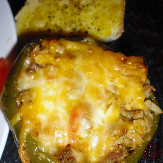 Chicken-Stuffed Bell Peppers Spanish Style