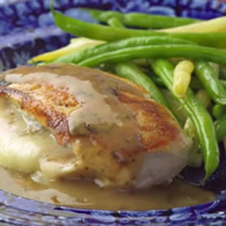 Chicken Stuffed with Golden Onions & Fontina