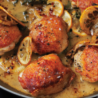 Chicken Thighs with lemon and oregano