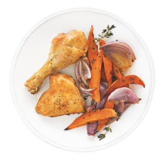 Chicken with Sweet Potatoes and Onions