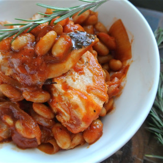 Chicken with White Beans and Rosemary