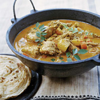 Chicken Curry with Potatoes and Squash