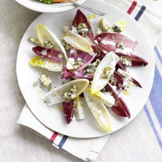 Chicory salad with blue cheese dressing