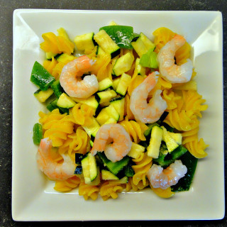 Chilled Shrimp Quinoa Pasta Salad (DailyBurn Ignite)