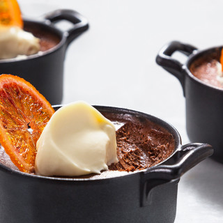 Chocolate-Blood Orange Pots de Crme