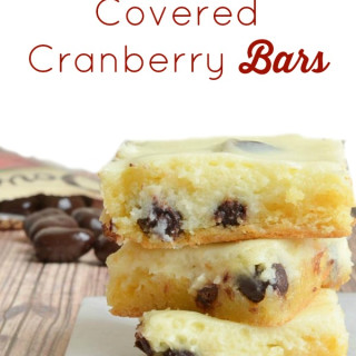 Chocolate Covered Cranberry Bars