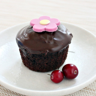 Chocolate Cranberry Cupcakes 巧克力蔓越莓小蛋糕