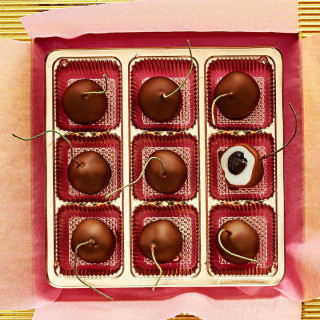 Chocolate-Dipped Luxardo Cherries