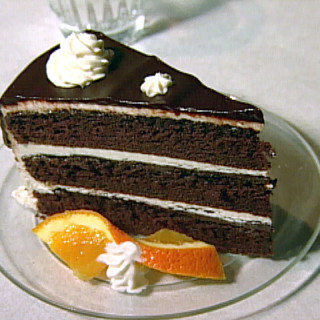 Chocolate Fudge Cake with Vanilla Buttercream Frosting and Chocolate Ganach