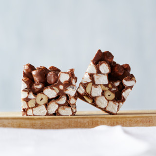 Chocolate Marshmallow Mile-High Squares