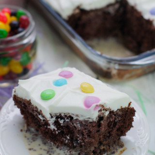 Chocolate Tres Leches Cake with M and M’S®