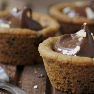 Chocolate Hazelnut-Peanut Butter Cookie Cups