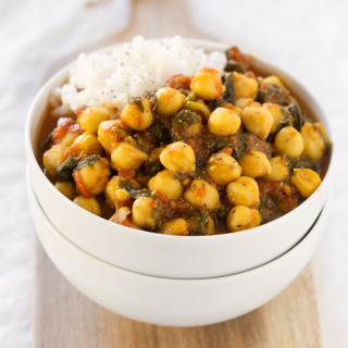 Chole Palak (Spinach with Chickpeas)