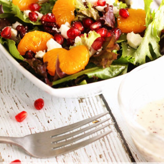 Christmas Salad with Creamy Poppy Seed Dressing
