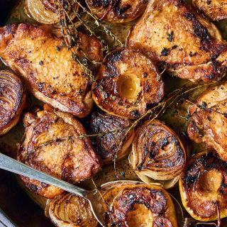 Cider-Braised Chicken With Apples, Onions and amp; Thyme