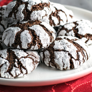 Classic Chocolate Crinkle Cookies