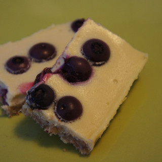 Coconut Blueberry Cheesecake Bars