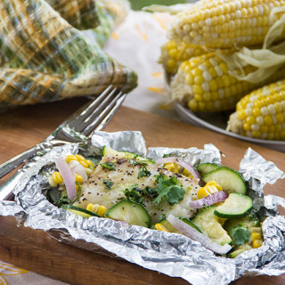 Coconut-Lime White Fish Packets for the Grill