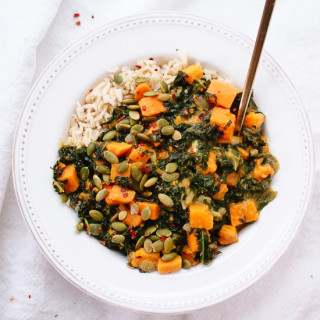 Coconut Curried Kale and Sweet Potato