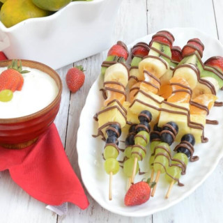 Colorful Fruit Skewers for Summer