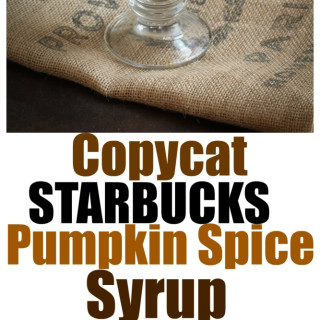 Copycat Starbucks Pumpkin Spice Sauce