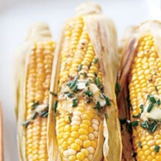 Corn on the Cob with Lime-Chive Butter