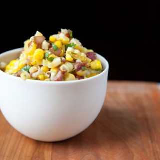 Corn Salad with Cilantro and Caramelized Onions