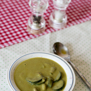 Courgette and Broad Bean Soup with Chilli and Fennel