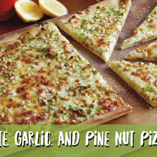 Courgette, Garlic and Pine nut Pizza