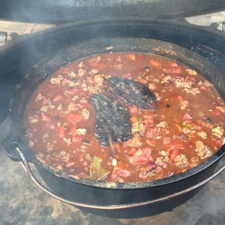 Cow Lickin’ Chili (done on the Big Green Egg)