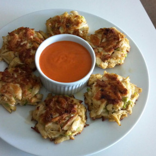 Crab Cakes with Roasted Red Pepper Remoulade