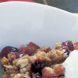 Cranberry-Apple Crisp with Oatmeal Streusel Topping