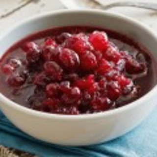 Cranberry Sauce with Bourbon and Vanilla Bean and Orange