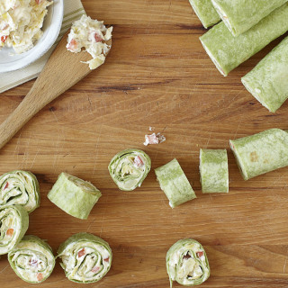 Cream Cheese and Green Chile Tortilla Roll-up Appetizers