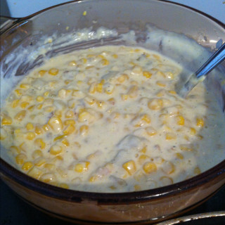 Cream cheese corn