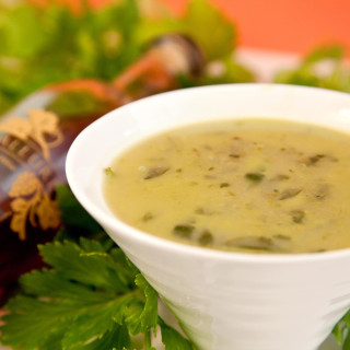"Cream" of Asparagus Soup
