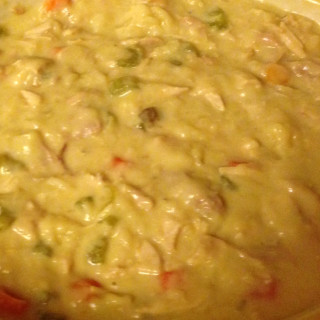 Creamy Chicken Noodle Crock Pot Soup