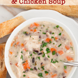 Creamy Chicken Wild Rice Soup (+Holiday Inspiration)