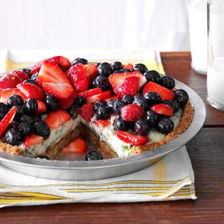 Creamy Lime Pie with Fresh Berries Recipe