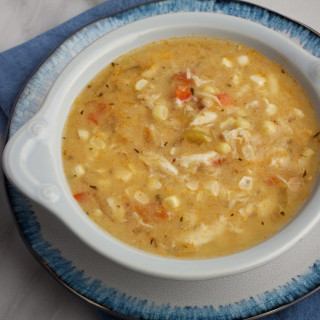 Creole-Spiced Fresh Corn and Crab Soup