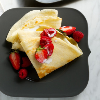 Crepes with Meyer Lemon Curd and Berries