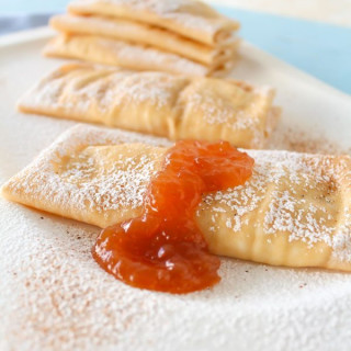 Crepes with Pear Honey Jam Filling