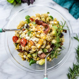 Crispy Bacon and Grilled Corn Pasta Salad